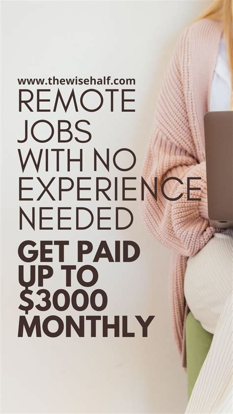 best no experience remote jobs|More.